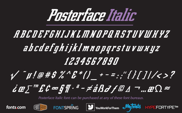 Posterface Italic