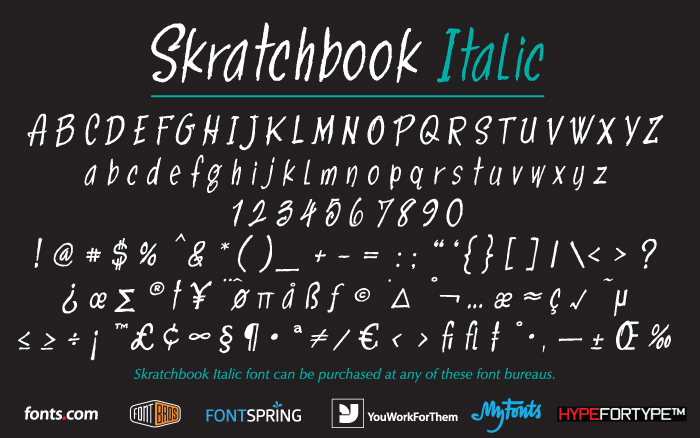 Skratchbook Italic Page 2