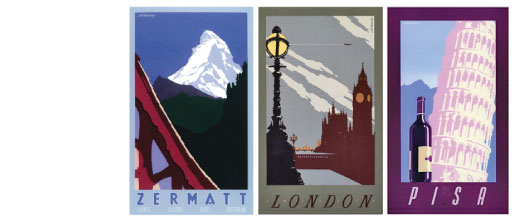 Serigraph Travel Posters - 17” x 28”